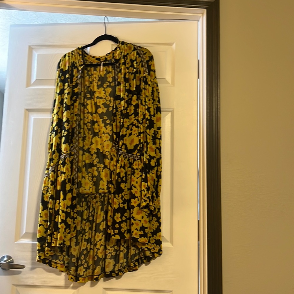 Free People Love Letters Tunic Blouse